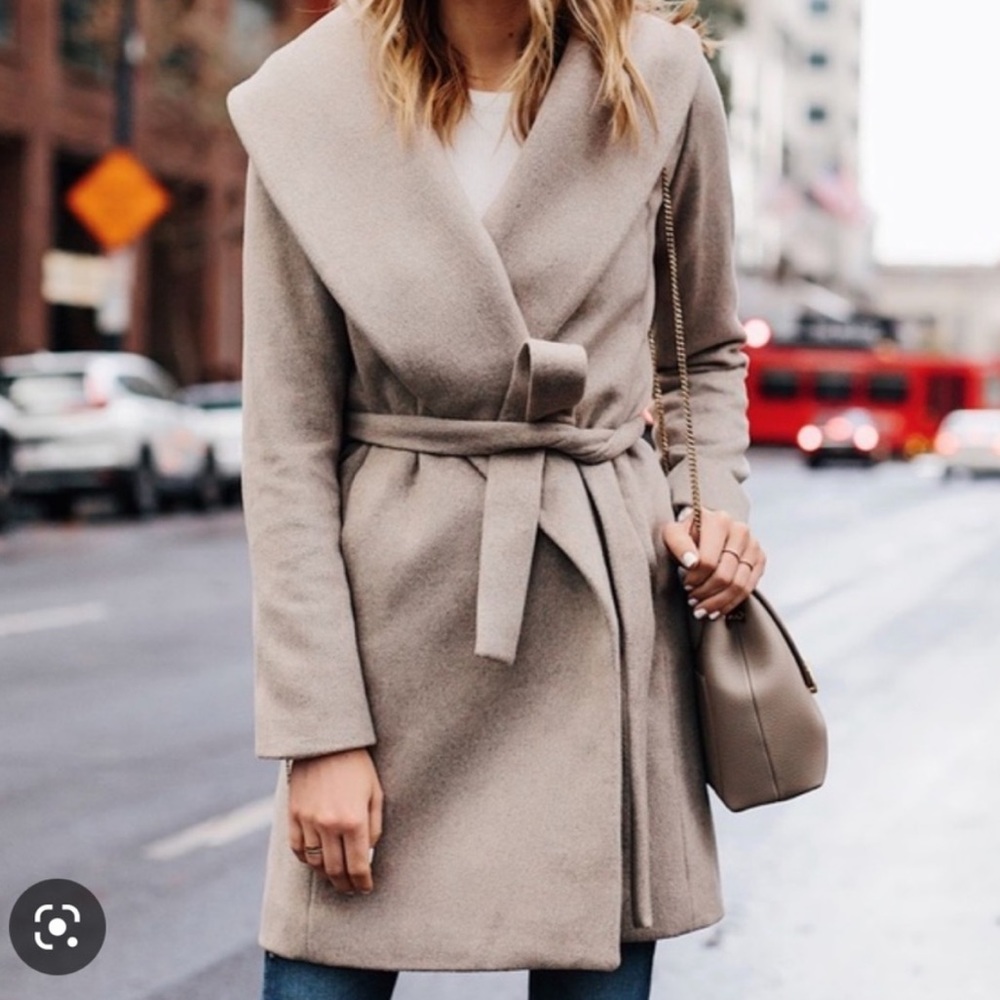 PXXS Ann Taylor Beige Wrap Coat